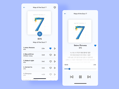 Music player app 09 daily ui 09 ui challenge 9 ui challenge app blue clean ui daily 100 challenge daily ui daily ui 009 daily ui 09 light mode minimalistic mobile app music music player music player app player playlist ui challenge ui design