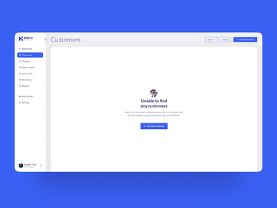 Empty State Screen Concept 404 admin blue customer dashboard ecommerce empty empty state flat design icon illustration minimal nepal saas sales ui