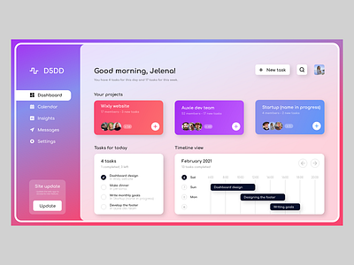 D5DD dashboard adobe xd clean ui dashboard ui design glassy minimal practice