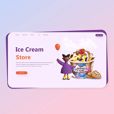 What can be more thrilling than ice cream :D art artwork blogdesign branding design fun sketch ui uidesign webdesign website