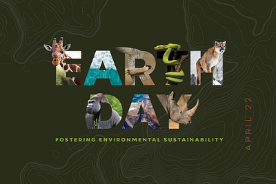 Earth Day earth day sustainability typography