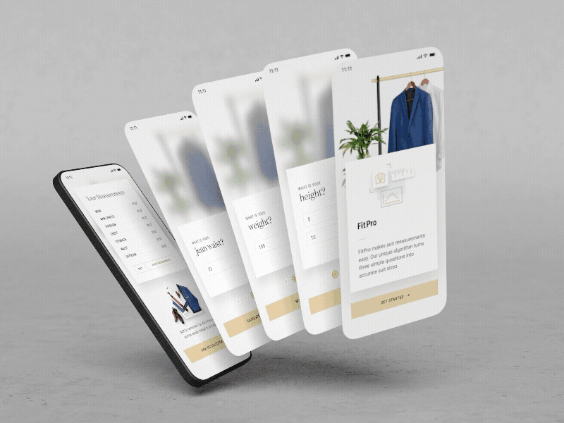 FitPro App 3d animation app design ios motion design product design ui design