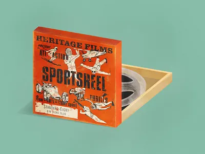 Sportsreel 8mm 60s 8mm design film illustration photoshop sports texture