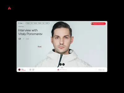 Raya from WayRay, draft version clean fullscreen interface site ui ux web website
