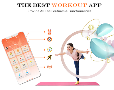 Workout App Menu Screen andoid app clean design designer exclusive exercise fitness graphic gym health heatmap interface ios mobile running simpel training typography ux workout