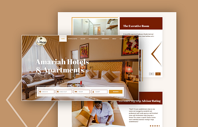 Amariah Hotel Website adobexd design freelance freelance designer ui ui design ux ux design web website xd