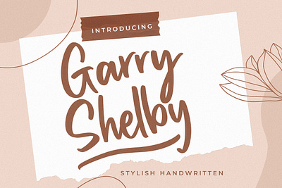 Garry Shelby Stylish Handwritten brush brush font font fonts free free brush font free brush fonts free fonts handwritten