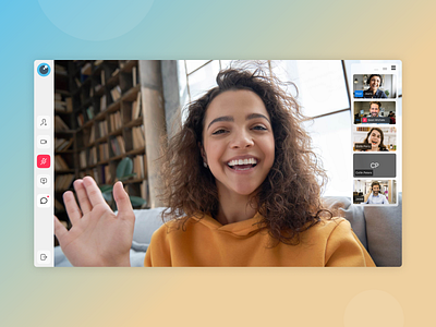 Video Meet App app meeting ui video zoom zoom in