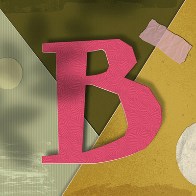 Letter B for #36daysoftype 36daysoftype 36daysoftype08 illustration letter lettering papercut procreate procreate art type art typography