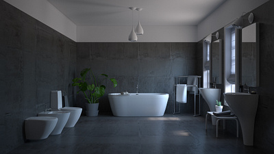 3D Interior Visualization | Bathroom Interior Render 3d artist 3d designer 3d rendering 3ds max archviz archviz interior bathroom bathroom render behance branding clean corona renderer identity interior interior rendering vray