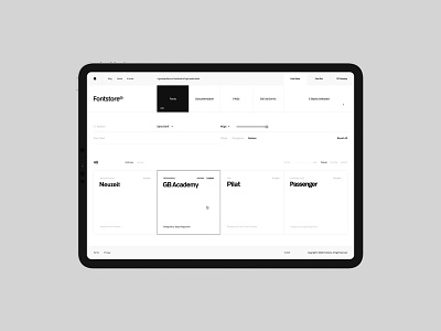 Fontshare design desktop flat minimal typo typography ui ux web website