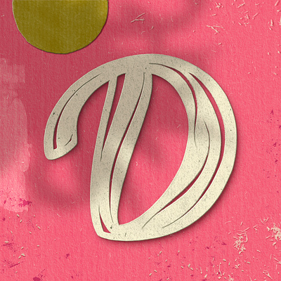 Letter D for #36daysoftype 36daysoftype 36daysoftype08 illustration letter lettering papercut procreate procreate art type art typography