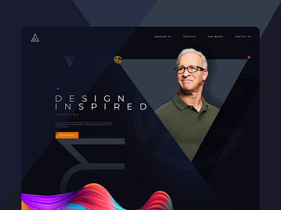 Creative Agency-Landing Page for Professionals branding creative design illustration interaction landing landing page design typography ui design ux website