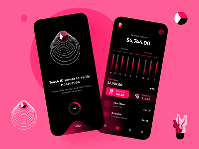 Finance App - UI Design app design bank app banking banking app clean design clean ui color dark app dark ui dashboard app dashboard design dashboard ui finance app finance application ios app design ios application mobile app mobile app design mobile banking app user interface design