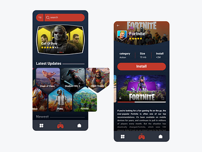 Game Store app design game game store material design store