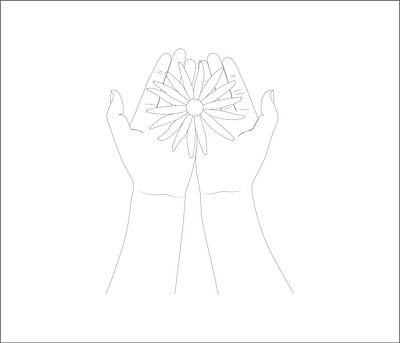 hand with one line art abstract line art artist artwork color line art continuous line art flower art graphic design hand one line art illustration minimalist art minimalist line art one line art portrait art