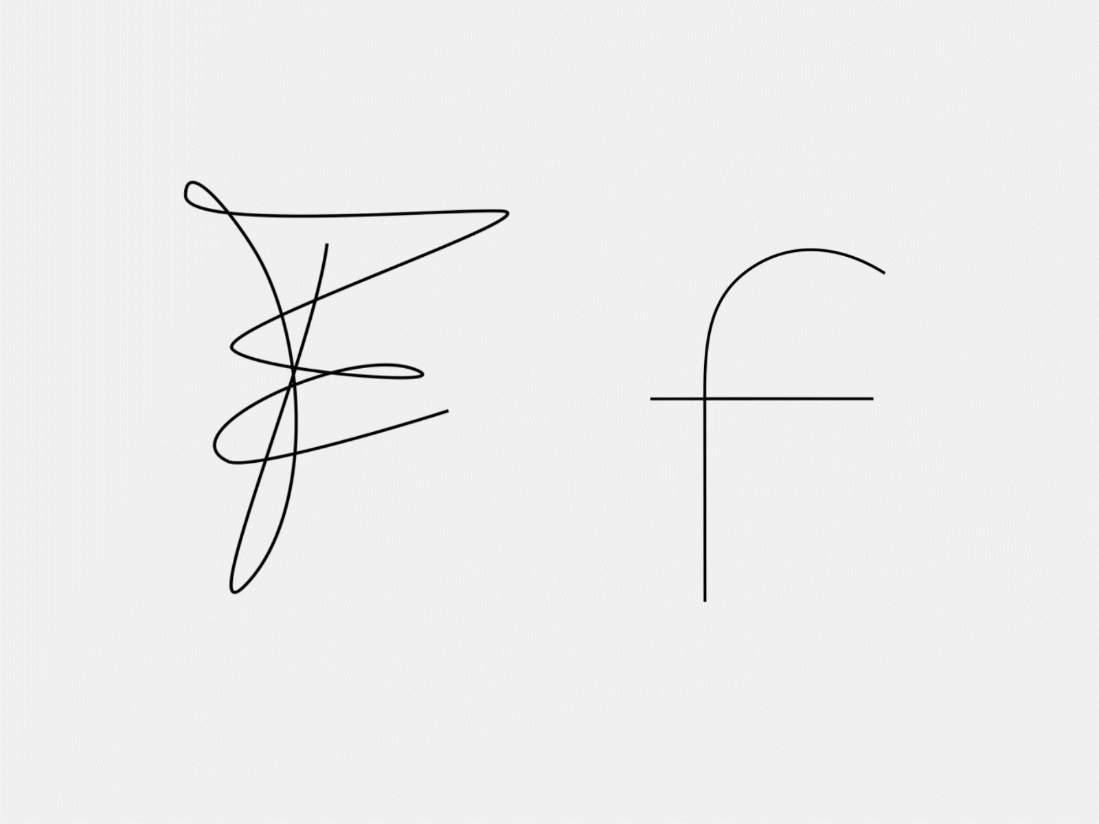 F 36 days of type experimental font logo scribble typography