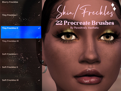 Freckles Procreate Brush Set brush brush bundle brushes brushset digital art freckles illustration noise procreate skin stipple