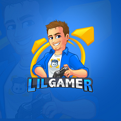 Lil Gamer branding design logo vector youtube