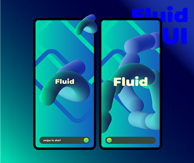 fluid ui 3d adobe xd digital product design gradient ui ux vector vector art