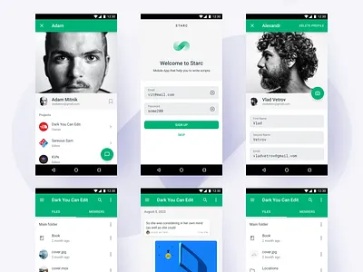 Script app material design ui ux