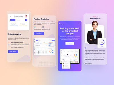 SaaS Landing Page Responsive UI Design alamin hossen app design landing page mobile app design responsive responsive ui design saas saas app saas design saas landing page saas website software as a service software as a service website software landing page ui ux web design website