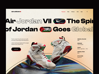 Nike Air Jordan Hero adidas air jordan creative design e-commerce fashion footwear minimal nike nike air nike running puma shoes shop shopify store shopping sneakers ui uidesign ux