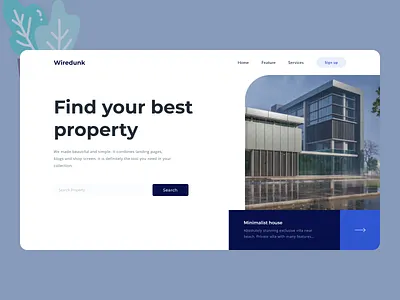Real Estate Web Design clean clean ui cleandesign design minimal new ui uiux ux web