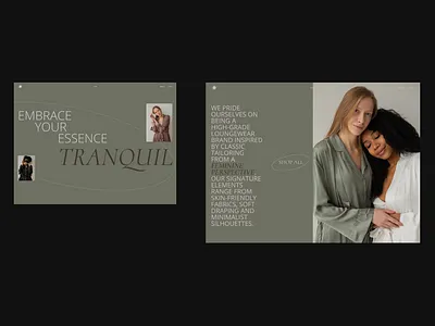 LOUNGEWEAR / landing clothes e commerce home homewear landing lounge online shop shop ui design women