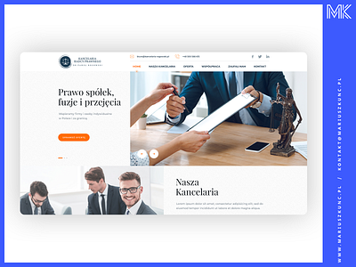 Kancelaria Radcy Prawnego design grid homepage layout photoshop ui uidesign ux web webdesign