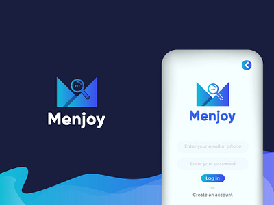 Menjoy Modern Logo Design app icon brand identity branding corporate logo creative app icon creative branding creative logo gradient gradient logo graphic graphicdesign illustration lettering logodesign logomaker logomakeronline logomark modern logo professional logo vector