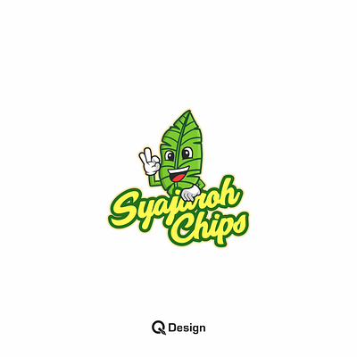 Chips Syajaroh Logo branding character design design graphic design illustrator logo mascot minimal minimalist vector