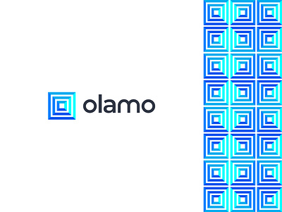 Olamo blue brand identity branding branding design business colorful company logo concept design flat gradient graphic design icon letter letter logo design logo design logo mark modern o logo vector