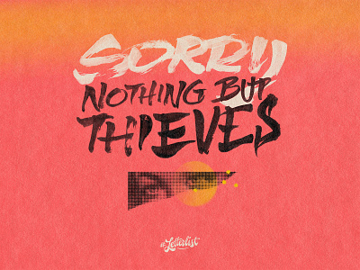 Sorry band custom dribbble handlettering handmade lettering letters music type typeface typography