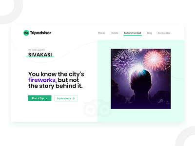 Landing Page Design for my Hometown - Rebound dribbble dribbbleweeklywarmup landing page minimal modern design rebound travel agency travel app tripadvisor ui web app website ui kit