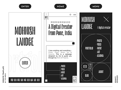 #002 WEBSITE TEMPLATE design freebie graphic design illustration minimal portfolio three.js typography ui webgl