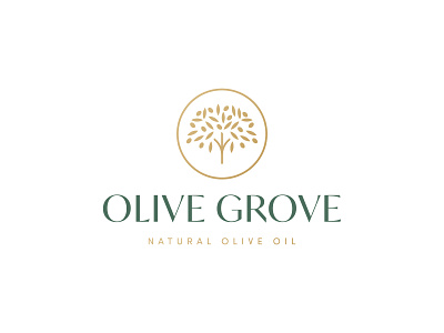 Olive Grove Logo Design brand brand identity branding design grove icon logo logo design logodesign minimal olive olive grove olive oil olive tree symbol