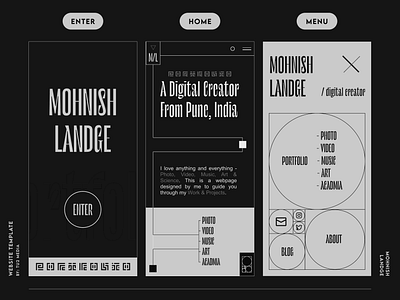 #002 WEBSITE TEMPLATE branding design freebie graphic design illustration minimal portfolio three.js typography webgl