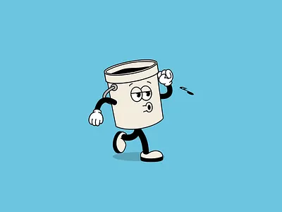 Color Tap - Bucket Walk Cycle animation animation 2d illustration walk walk cycle walkcycle