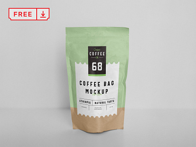 Free Vertical Bag Mockup bag branding coffee design download food free identity illustration logo mockup print psd