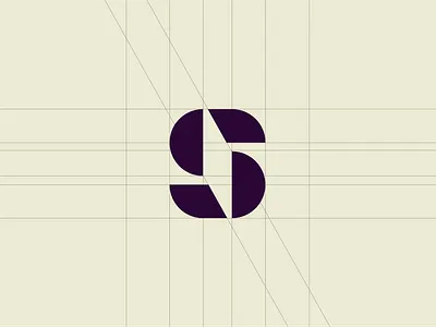 S Symbol Mark from Branding Process agency branding edge identity logo logotype mark minimal modern s shape split symbol typography