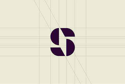 S Symbol Mark from Branding Process agency branding edge identity logo logotype mark minimal modern s shape split symbol typography