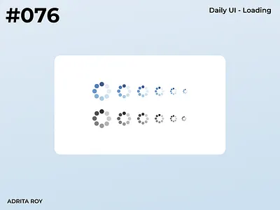 DailyUI 076 - Loading animation dailychallenge dailyui designsystem figma indicators loader loading microinteraction productdesign ui uiux ux