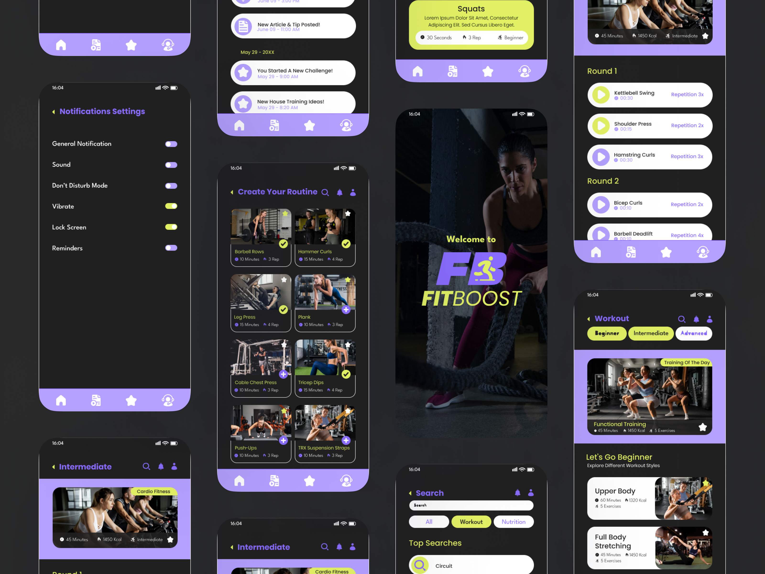 Ultimate Fitness App UI Design – Workout, Diet & Tracking animation appdesign dribbble figma fitnessapp fitnessappuidesign fitnessui gymapp healthtech mobiledesign moderndesign uitrends uiux userexperience uxdesign wellnesstech workoutapp