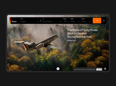 Booking Flight animation aviation booking flow ecommerce flight hero interface landing page travel ui website