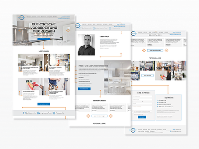 Elektrotechnik (redesign) design landingpage site design uidesign uiux web