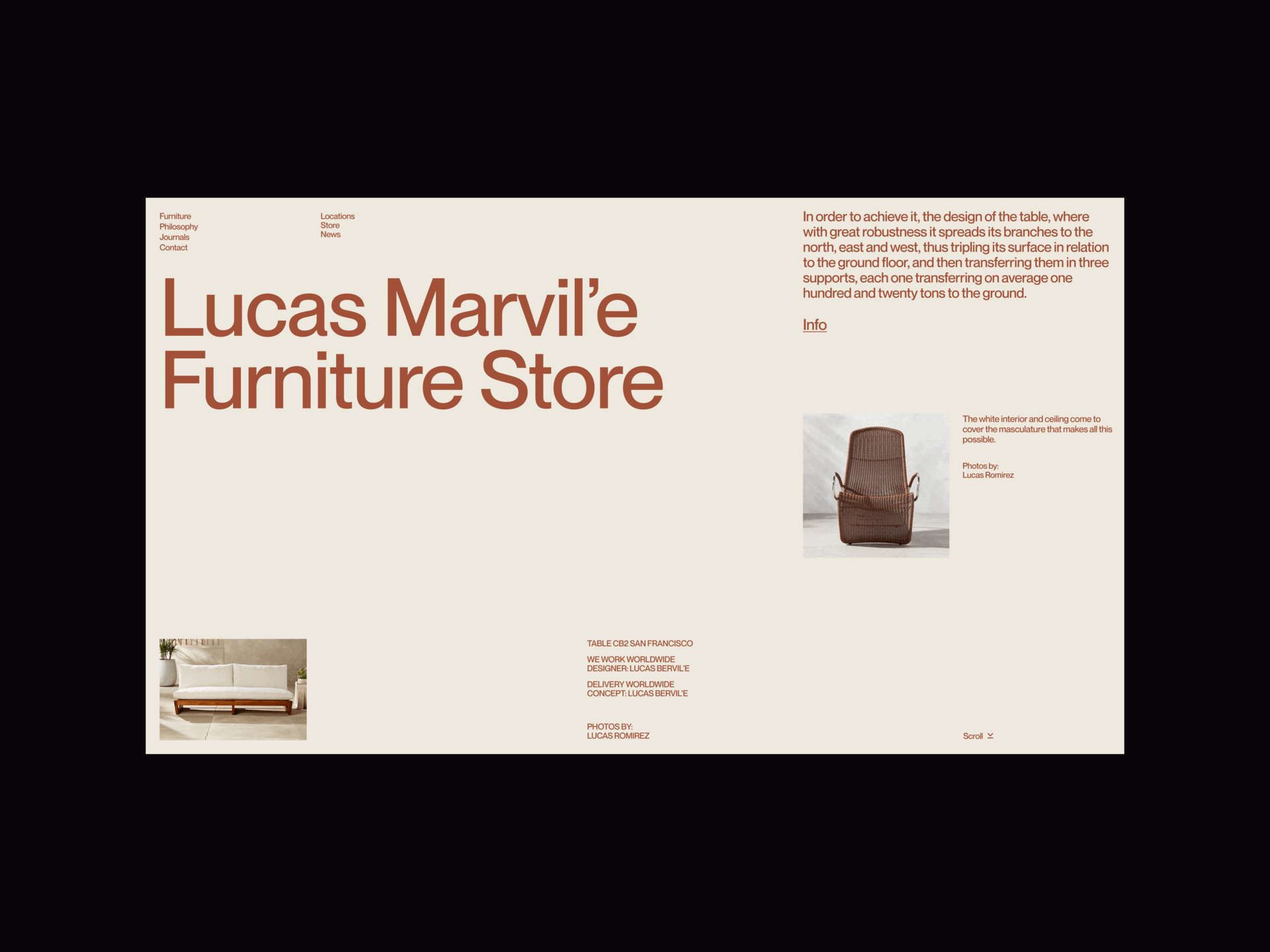 Furniture Studio Website Layout animation chairs e commerce furniture grid layout shopify store studio tables uiforweb webdesign webgrid webui