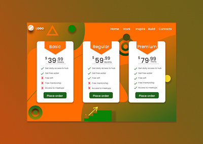 Daily UI #30 Pricing dailyuichallenge design illustration ui uiux