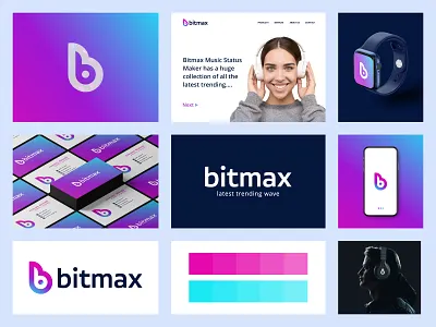 music sound logo guidelines template audio logo band logo brain brand identity brand style dj logo gradient guideline guidelines guitar logo letter mark monogram logo logo design modern logo motion music app music note radio smile sound logo