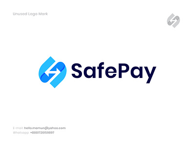 SafePay - Letter S Payment Logo | Unused app icon bank blockchain branding credit card crypto digital currency flat icon letter s payment logo logo logo design modern nft pay payment icon payment logo safepay - letter s payment logo